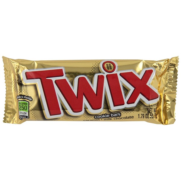 Twix Chocolate Caramel Cookie Bars Singles 1.79 oz, 36-Count