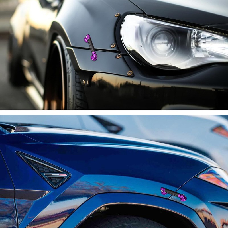 TOMALL 2 Pcs 45mm Car Adjustable Front/Rear Bumper Lip Splitter