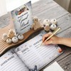 27 Pcs Halloween Baby Shower Guest Book with Sonogram Page