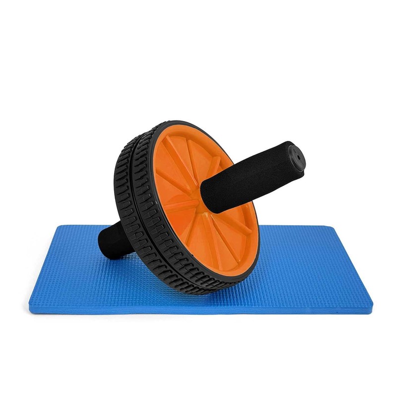 OcioDual AB Wheel Abdominal Trainer Back Trainer Abdominal Roller Orange