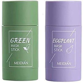 Té Verde Limpiadora Mascarilla SóLida Limpiadora De Acné Belleza Piel Té Verde Planta Hidratante Mascarilla SóLida Stick Mascarilla Limpia Mascarilla De Barro Control De Aceite Espinillas Reducir Los Poros Mascarilla De Frotis