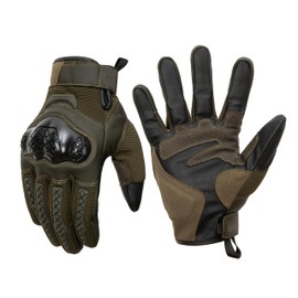 Alpine Swiss Mens Motorcycle Gloves Hard Shell Tactical Gloves Outdoor Motorsport Gloves Olive