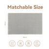 SIXHOME 50 x 80 cm Grey/White Bath Mat, Super Absorbent