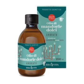 ERBA VITA Amber Sweet Almond Oil Enriched with Skin Soothing and Soothing Chamomile Extract