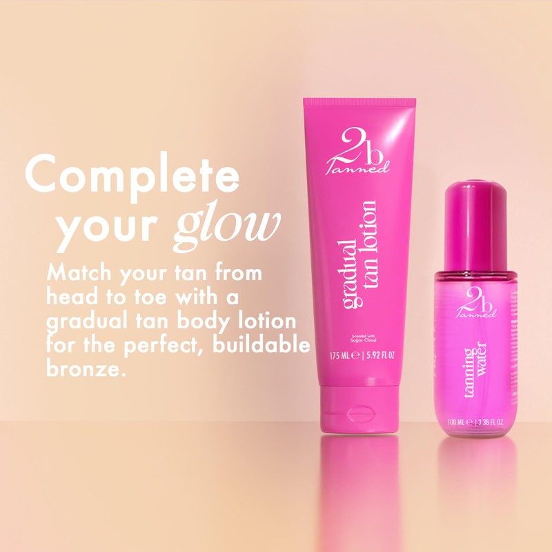 2bTanned Face Self Tanning Water, 100ml, Sugar Cloud Scent