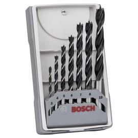 Bosch Wood Drill Bit Set 3-10 mm 7-Piece in Case