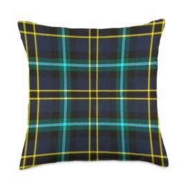Scottish Clan Weir Modern Tartan Family Plaid Throw Pillow