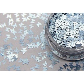 Nail Art Metallic Lustre Butterflies 3mm 2g (105 Blue Diamond)