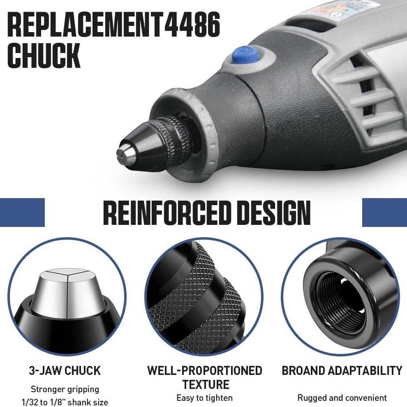 Bkemkri 16 Piece Drill Chuck Adapter Set, Collet Set for