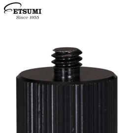 Etsumi VE-2534 Camera Screw, 1/4 inch Male and Female Set Screw, M, Height 0.9 inches (24.8 mm), Aluminum, Spacer, Photography Aid, Equipment Connection, Black