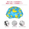 Rubber Duck Shower Cap for Women Reusable Double Layers Waterproof