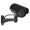 IR1100 Outdoor Black Security Camera Camera CCTV Dummy With Flashing