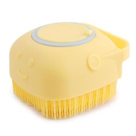 Silicone Shower Ball (Yellow) Bath Towel Shower Brush