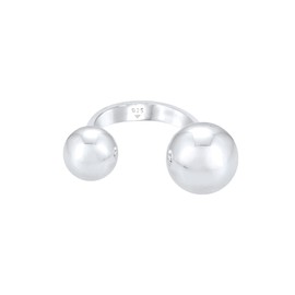 Elli Women's 925 Sterling Silver Adujstable Ball Ring