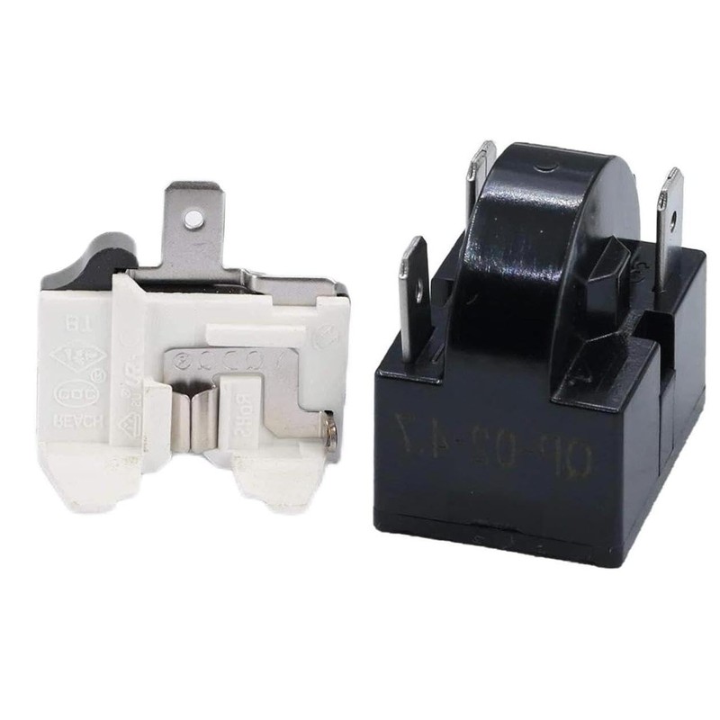 QP2-4R7 3-Pin Starter Relay and 6750C-005P Overload Protector Combo, Universal