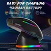 DAREU A955 Lightweight Wireless Gaming Mouse with RGB Charging Dock:
