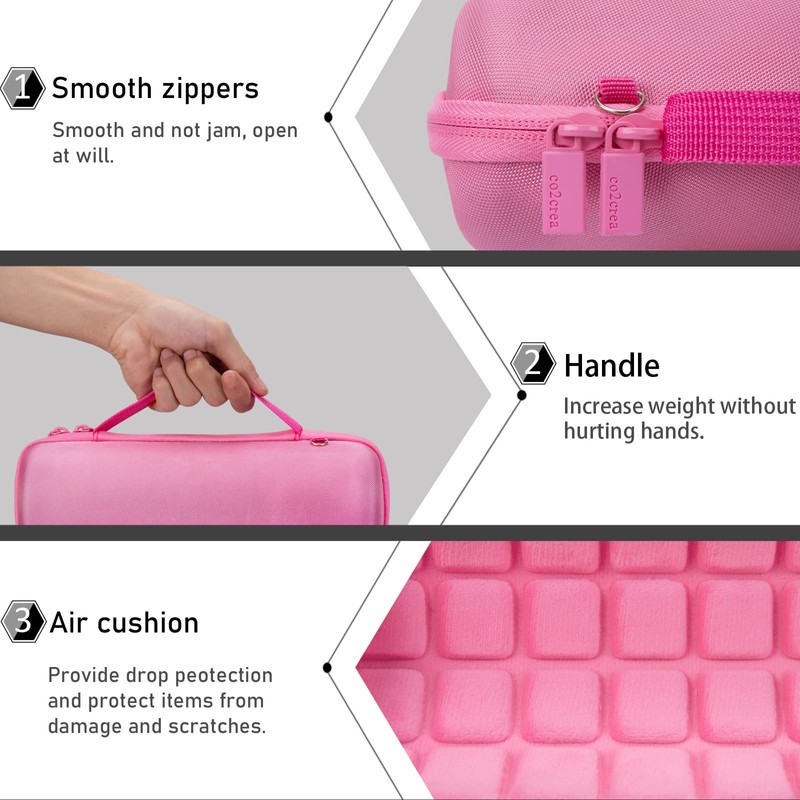 co2CREA Storage Case for JBL Flip6/Flip5/Flip4 Bluetooth Speaker (Hard Case,