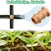 iMopo 12 Pack Drip Irrigation Fittings Cross Connectors, 1/2 Inch