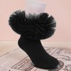 QHANSHIEE Grils Ruffle Socks Toddler Double Frilly Fluffy Princess Dress