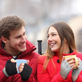 Neer 3 Pair Winter Cotton Fingerless Gloves Warm Windproof Half Fingers Mittens Stretchy Knit Women's Gloves for Cold Weather (Classic Colour)