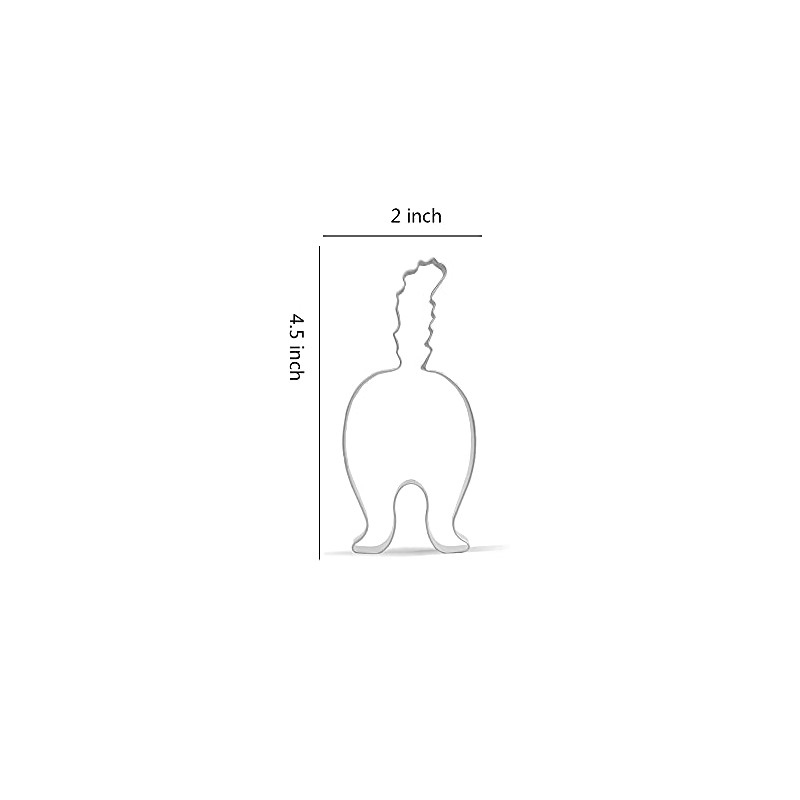 Keewah Cat Butt Cookie Cutter - 4.5 x 2 inch