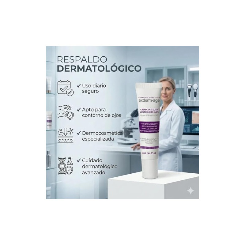 Exderm Age Crema Contorno de Ojos Antiedad y Antiojeras Reduce