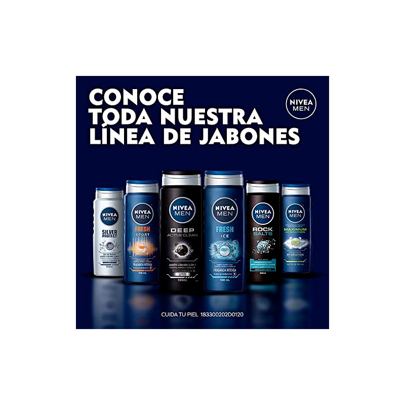 NIVEA MEN Jabón Líquido Corporal 3 en 1 Originals (500