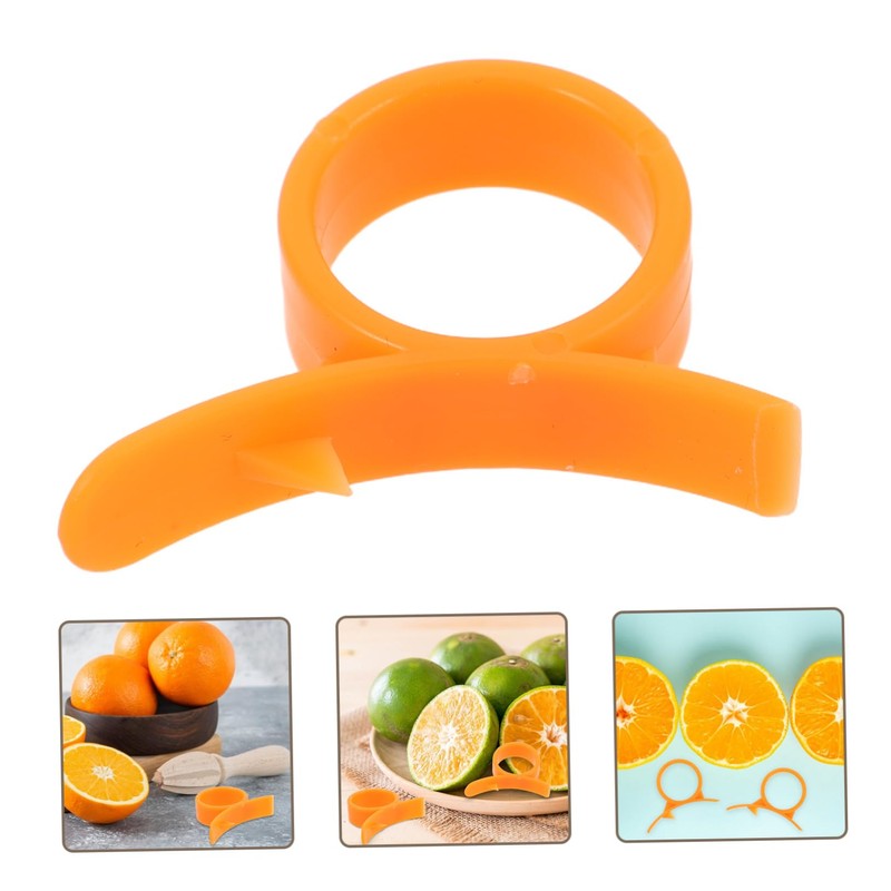 ULTECHNOVO 16Pcs Plastic Orange Peeler Multifunctional Kitchen Gadget for Peeling