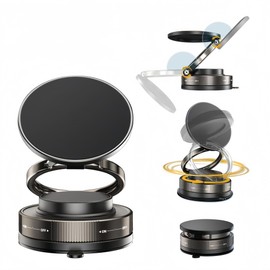 Smartphone Holder, Car Magnet, Smartphone Stand, Stable, Mag-safe, Car Supplies, 24 x N55 Magnets, Super Car Supplies, In-Car Smartphone Holder, Multi-Angle Adjustment, 360° Rotatable Base, Magnet