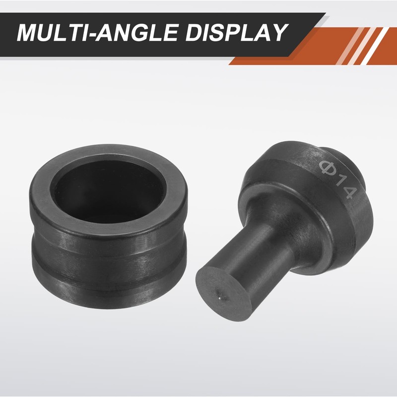 sourcing map Hydraulic Hole Punch Die Φ14mm Round Hole 40Cr