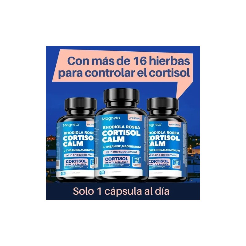 Control Cortisol Magnesio + L-teanina 60 Cápsulas