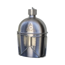 GEN 2: ALFA1 GI Stainless Steel Canteen & Kidney Style Cup (With 12 Lobe Stainless Steel Cap)