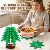 Silicone Tree Trivets for Hot Dishes Hot Pots and Pans