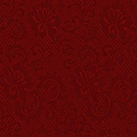 Gift Wrap - Lace - Crimson/Metallic Crimson