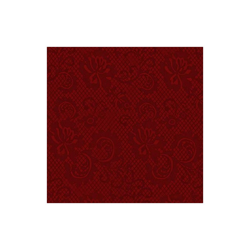 Gift Wrap - Lace - Crimson/Metallic Crimson