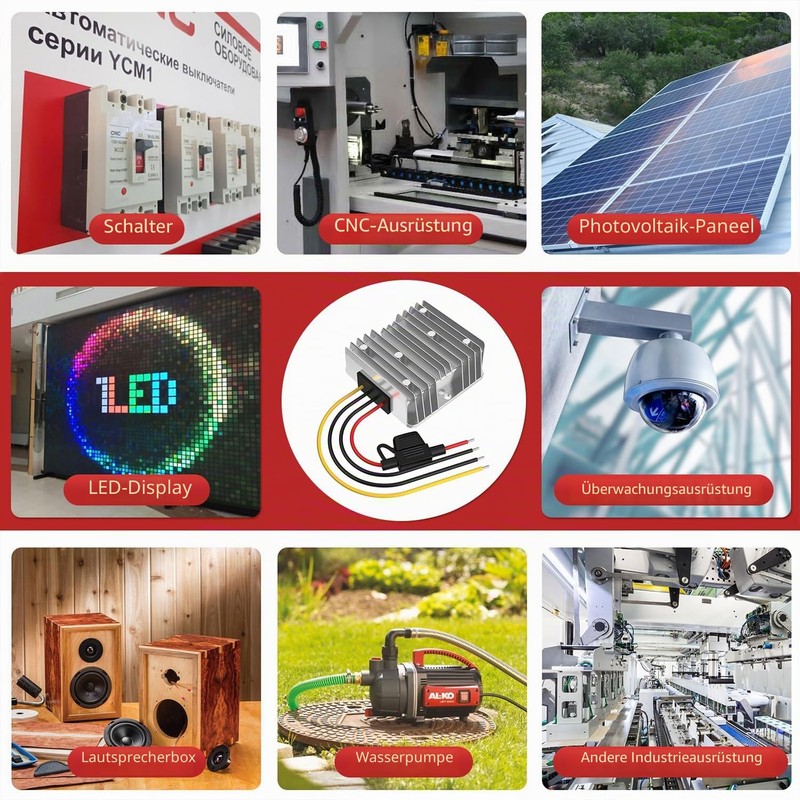 24V to 12V Voltage Converter, DC Converter 24V 12V 20A