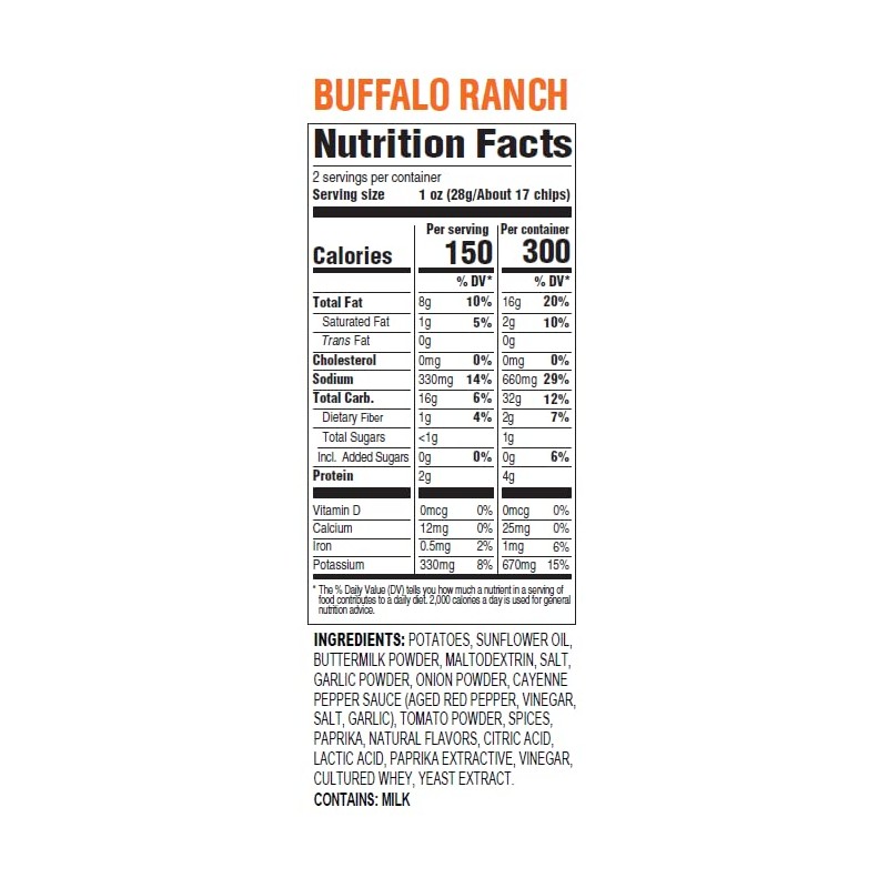 Hal's New York Kettle Cooked Gluten Free Buffalo Ranch Flavored