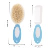 Juego De Peine Y Cepillo Para Bebés, Cerdas Naturales Suaves
