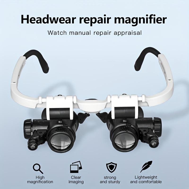 High Definition Optical Head Wearing Magnifying Glass, with 8x, 23x