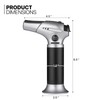 mollie Mini Butane Torch Lighter with Adjustable Flame, Small Refillable