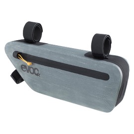 EVOC Frame Pack S, Lightweight Frame Bag (Ideal Bike Accessory, Practical Mountain Bike Bag, Bike Bag, Dimensions: 5 x 30 x 11 cm, Weight: 120 g, Volume: 1.5 l), Steel