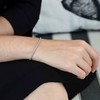 Tuscany Silver Sterling Silver Rhodium Plated Bracelet with 250 Popcorn