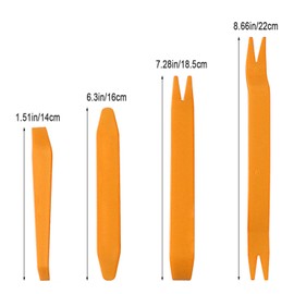 SHENGRUI 4 Pcs Trim Removal Tool Car Door Panel Audio Refit Removal Tool Set Efficient Radio Removal Tool Plastic Pry Tool for Car Door Clip Panel Dash Audio Interior Accessories Tools