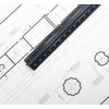 Intoy 12 Inch Triangular Engineer Scale Ruler, Anodized Solid Aluminum