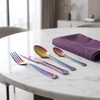 X-Haoware 40-Piece Colorful Stainless Steel Flatware Set for 8, Rainbow
