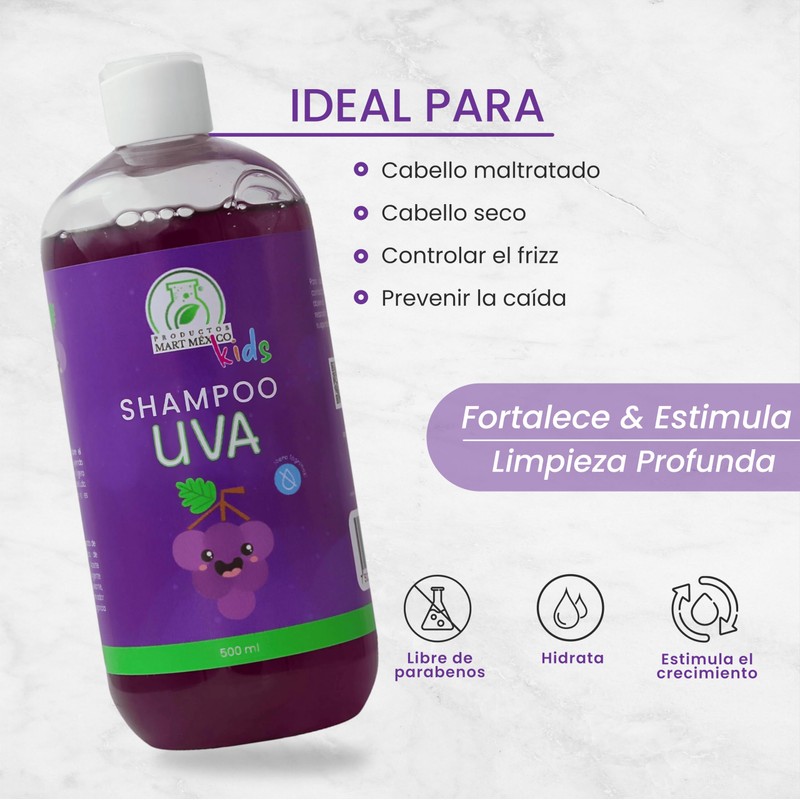 Shampoo De Uva Kids Cero Lágrimas Productos Mart Mexico 500