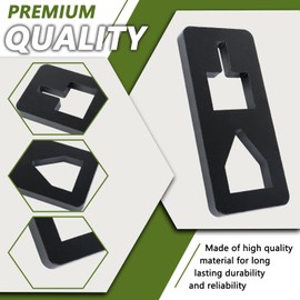 T Post Puller Plate Heavy-Duty Steel Quick Remove T-Posts from Fram & Garden Tractor Bucket Handyman Jack or S Hook, Use Different Gauges of Chain to Pull Out The T-Post from The Ground (Black)