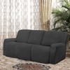 Easy-Going 8 Pieces Microfiber Stretch Sectional Recliner Sofa Slipcover Soft