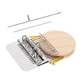 Operitacx 1 Satz kleine Strickmaschine Pompom-Strickwerkzeuge Bastelsets Nähen Strickset Bausätze kinderwebrahmem Hand Knitting handgemachtes Strickspielzeug aus Holz Eisen