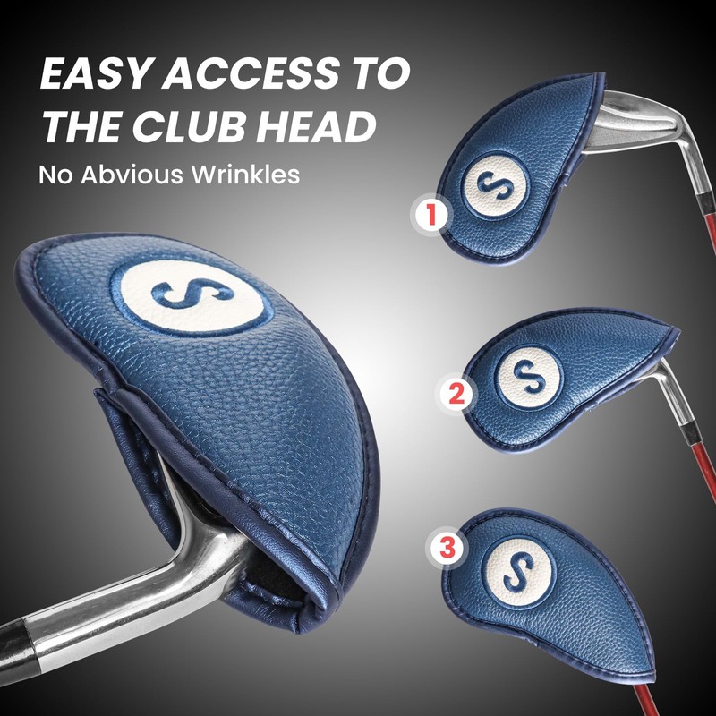FINGER TEN Golf Club Covers for Irons Magnetic Value 11